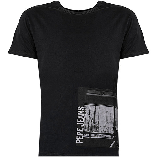 Vêtements Homme T-shirts manches courtes Pepe jeans PM508523 | Strom Noir