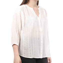 Vêtements Femme La Fileria For Daniello chevron-knit cotton pullover Teddy Smith 32715196D Blanc