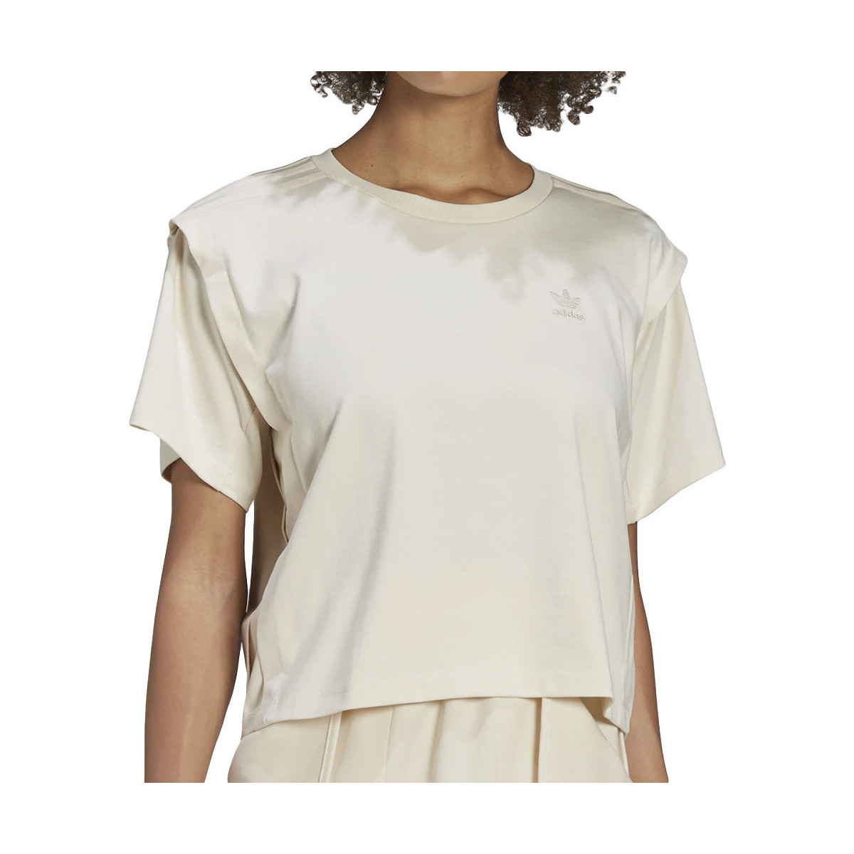 Vêtements Fille T-shirts & Polos adidas Originals HC2013 Beige