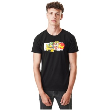 Vêtements Homme T-shirts manches courtes Capslab T-Shirt homme Super Mario Bros Bowser Noir