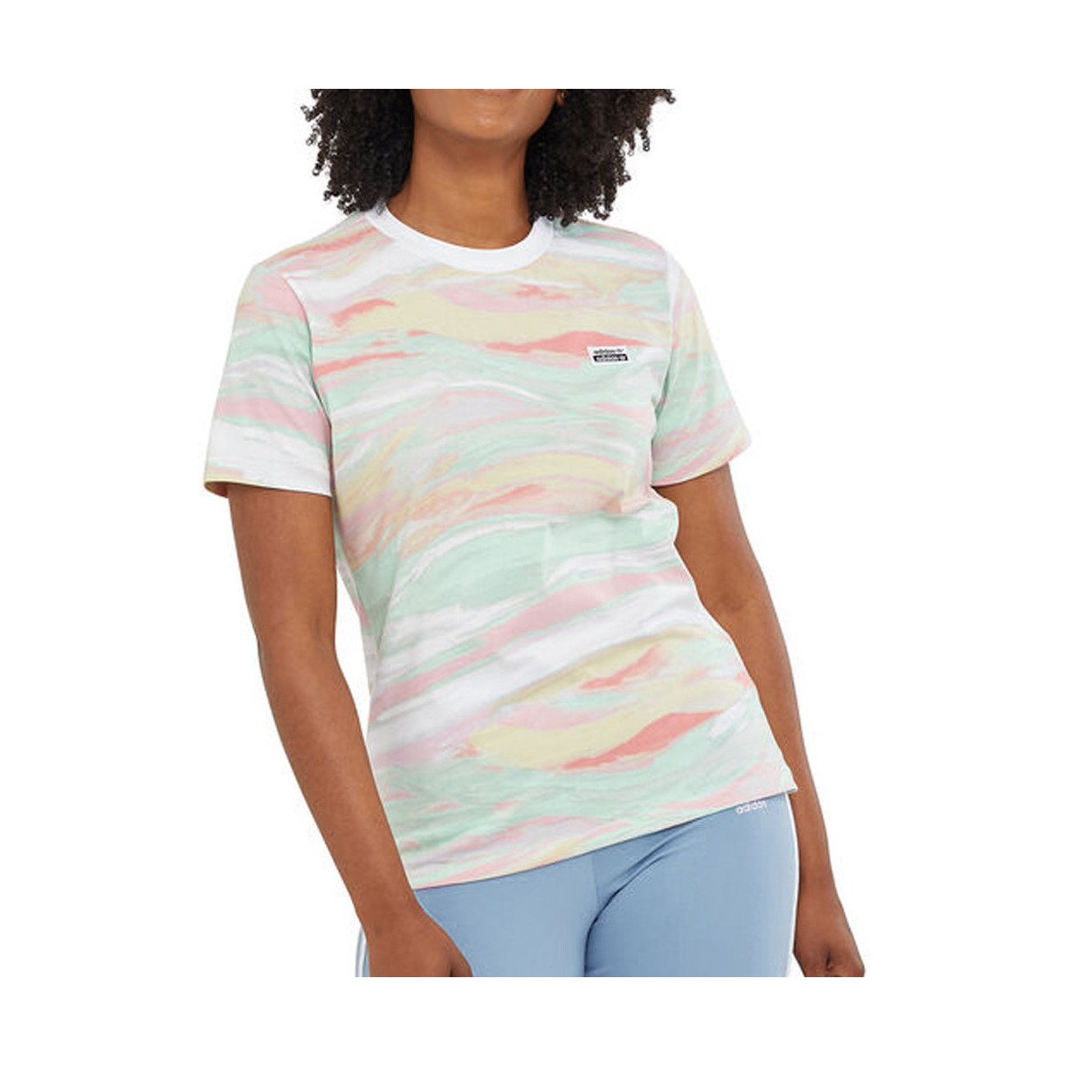 Vêtements Fille T-shirts & Polos adidas Originals GN4286 Multicolore