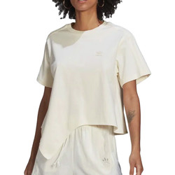 Vêtements Fille T-shirts manches courtes adidas jersey Originals HD2759 Blanc cassé