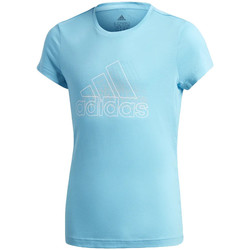 Vêtements Fille T-shirts & Polos adidas Originals GE0045 Bleu