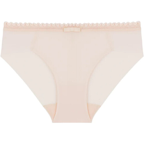 Sous-vêtements Femme elasticated-waist cotton Bermuda shorts Lou Oxygène Beige