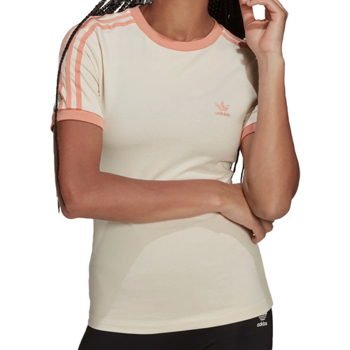 Vêtements Fille T-shirts manches courtes adidas baseball Originals H37826 Blanc