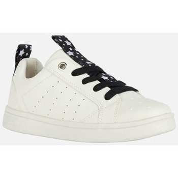 Chaussures Fille Baskets mode Geox J DJROCK GIRL blanc/noir