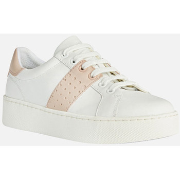 Chaussures Femme Baskets mode Geox D SKYELY blanc/nude
