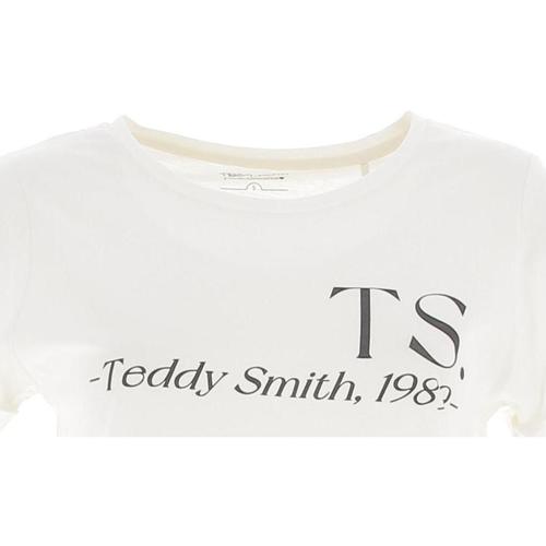 Vêtements Femme T-shirts manches courtes Teddy Smith T-sweety mc Blanc