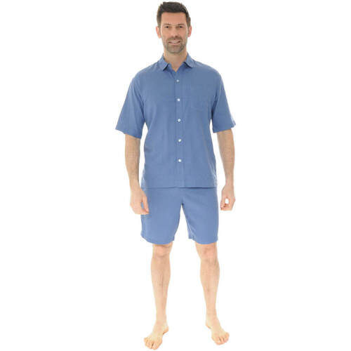 Vêtements Homme Pyjamas / Chemises de nuit Pilus PYJAMA TAILLEUR BLEU PHEDOR Bleu