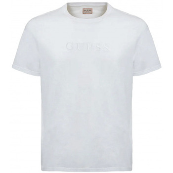 Vêtements Homme Débardeurs / T-shirts adidas sans manche Guess Tee shirt  homme Blanc M2BP47K7HD0 - XS Blanc