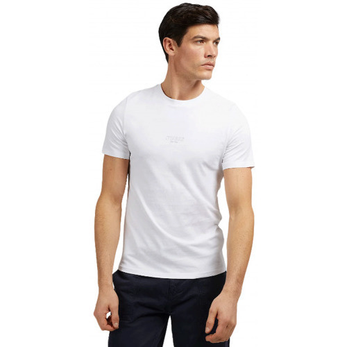 Vêtements Homme Débardeurs / T-shirts adidas sans manche Guess Tee shirt homme  blanc M2YI72I3Z11-G011 - XS Blanc