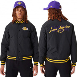 Vêtements Homme Blousons New-Era Veste homme Bomber LA Lakers NBA  60332205 Noir