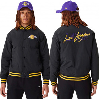 Vêtements Homme Vestes New-Era Veste homme Bomber LA Lakers NBA  60332205 - XS Noir