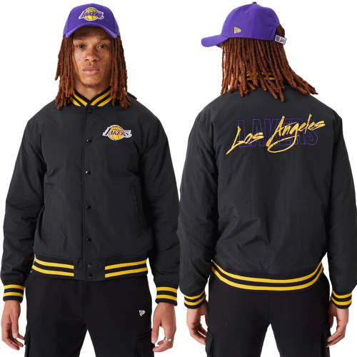 New-Era Veste homme Bomber LA Lakers NBA 60332205 - XS Noir - Vêtements Vestes  Homme 119,92 €