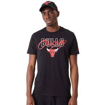Vêtements Homme Débardeurs / T-shirts sans manche New-Era Tee shirt homme Chicago Bulls noir  60332180 - XS Noir
