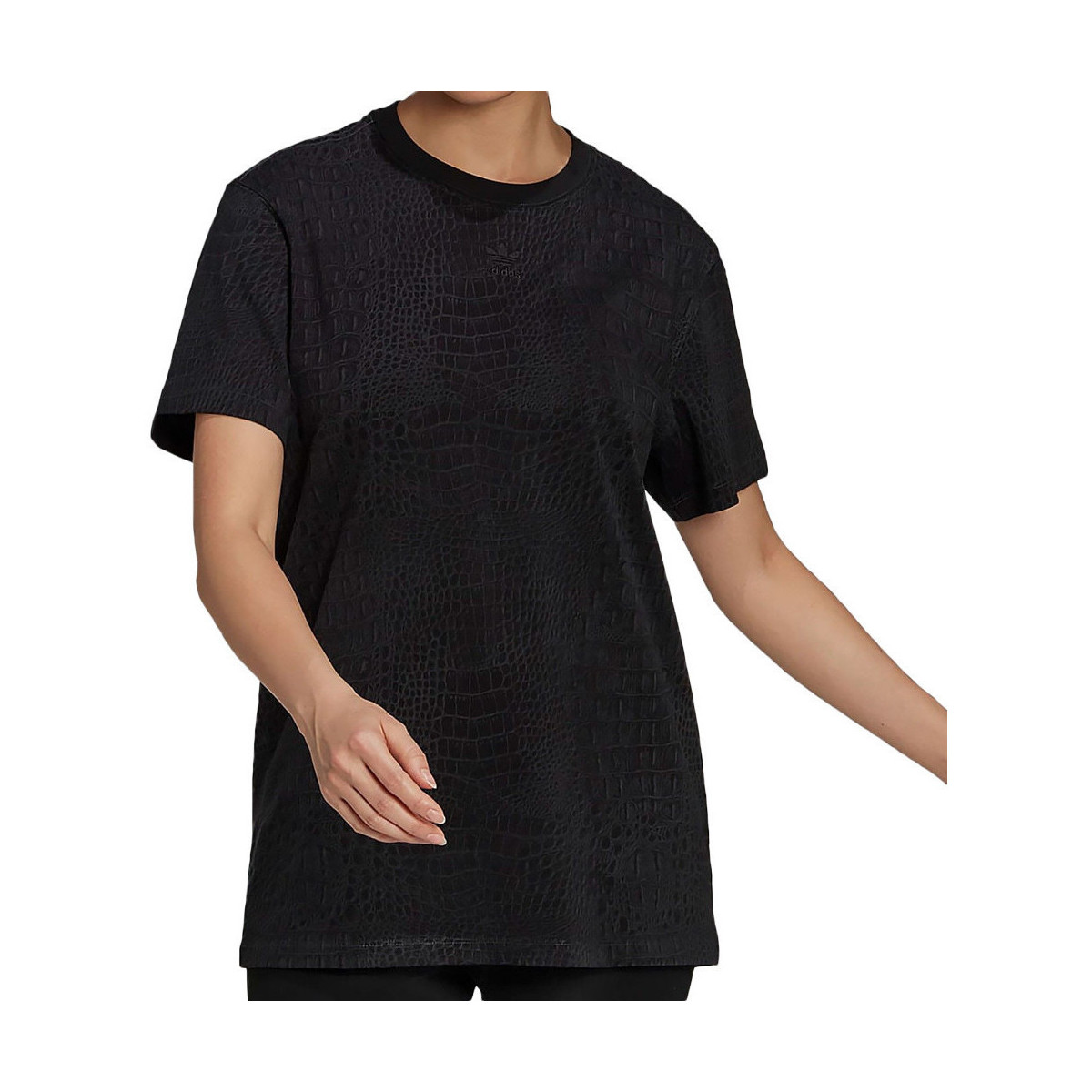 Vêtements Fille T-shirts & Polos adidas Originals H20423 Noir
