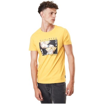 Vêtements Homme T-shirts manches courtes Capslab Tee shirt homme col rond Dragon Ball Z Super Saiyan Jaune