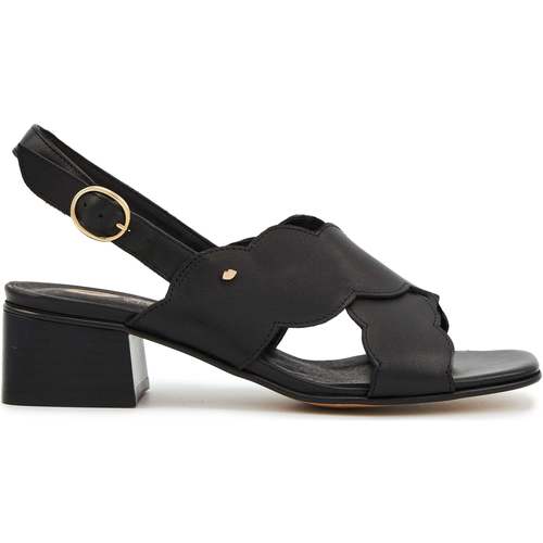 Chaussures Femme Sandales et Nu-pieds Paniers / boites et corbeilles Paname En Cuir Rosie Cuir Lisse Noir