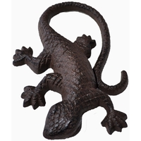 Maison & Déco Statuettes et figurines La Grande Prairie Grosse salamandre déco fonte 20x13cm Marron