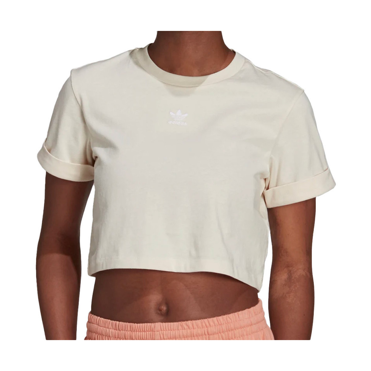 Vêtements Fille T-shirts & Polos adidas Originals H37880 Blanc