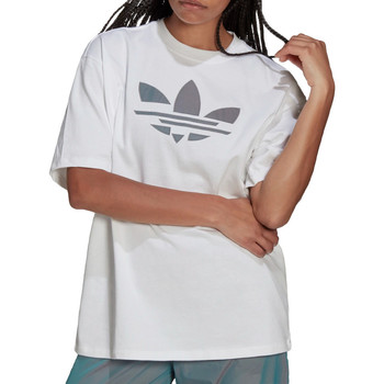 Vêtements Fille T-shirts manches courtes week adidas Originals H35894 Blanc