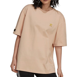Vêtements Fille T-shirts manches courtes adidas jersey Originals H13711 Beige