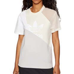 Vêtements Fille T-shirts manches courtes adidas jersey Originals HC7041 Beige