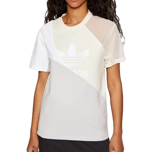 Vêtements Fille T-shirts manches courtes adidas Originals HC7041 Beige