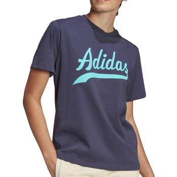 Vêtements Fille T-shirts manches courtes week adidas Originals HD9776 Bleu