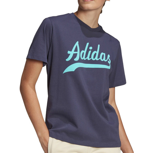 Vêtements Fille T-shirts manches courtes adidas Originals HD9776 Bleu