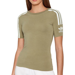 Vêtements Fille T-shirts manches courtes adidas jersey Originals H33544 Kaki