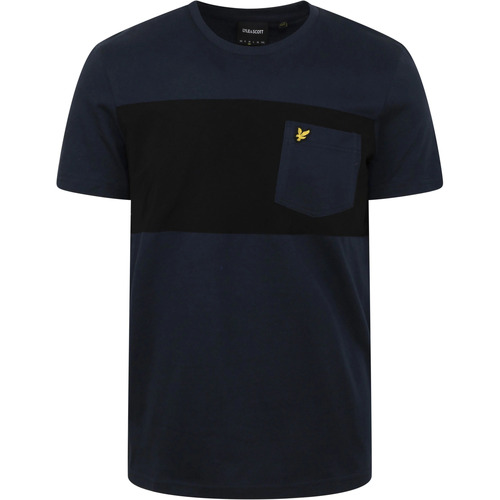 Vêtements Homme T-shirts & Polos Lyle And Scott T-shirt à pochette marine Bleu