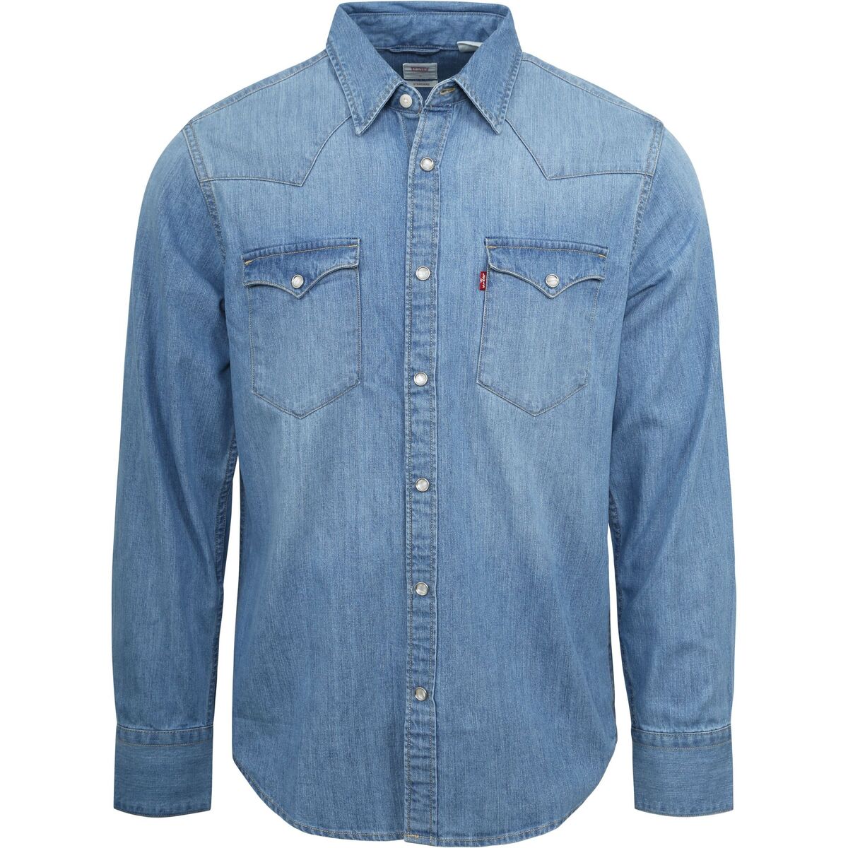 Vêtements Homme Chemises manches longues Levi's Chemise Barstow Western Bleu Bleu