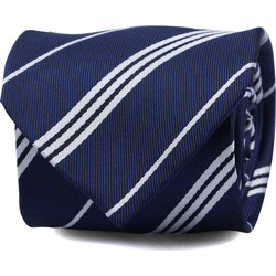 Vêtements Homme Cravates et accessoires Suitable Cravate Soie Bleu Foncé Rayé Bleu