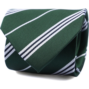 Vêtements Homme Décorations de noël Suitable Cravate Soie Vert Foncé Rayé Vert