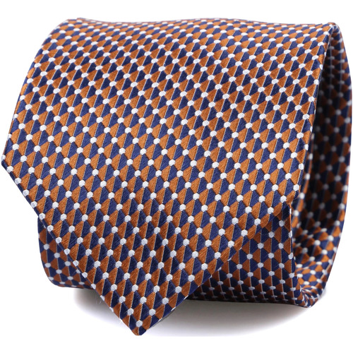 Vêtements Homme Cravates et accessoires Suitable Cravate Soie Marron Imprimé Points Marron