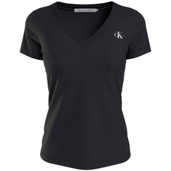 Vêtements Femme T-shirts & Polos Calvin Klein Jeans T Shirt  Ref 58719 BEH Noir Noir