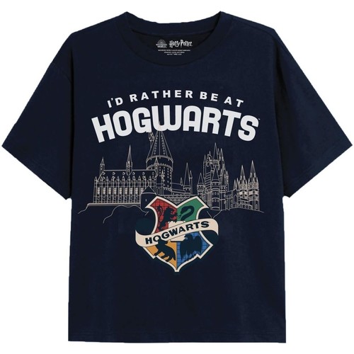 Vêtements Fille Ruckfield T statesman shirt manches courtes Nations Harry Potter  Bleu