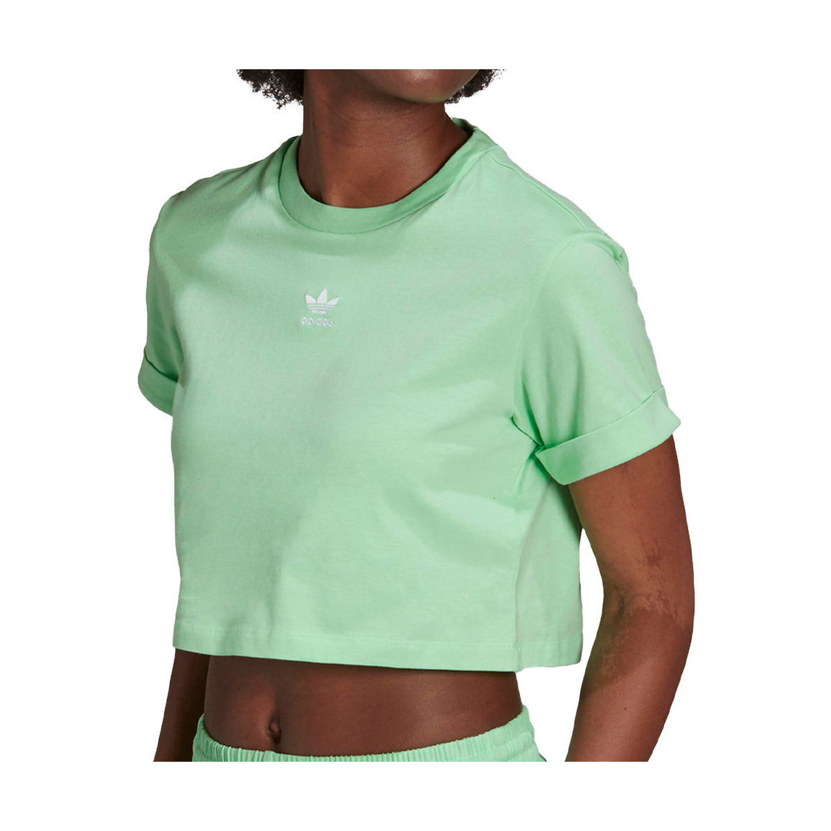 Vêtements Fille T-shirts & Polos adidas Originals H37881 Vert