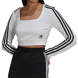 Vêtements Femme T-shirts manches longues adidas Originals H37769 Blanc