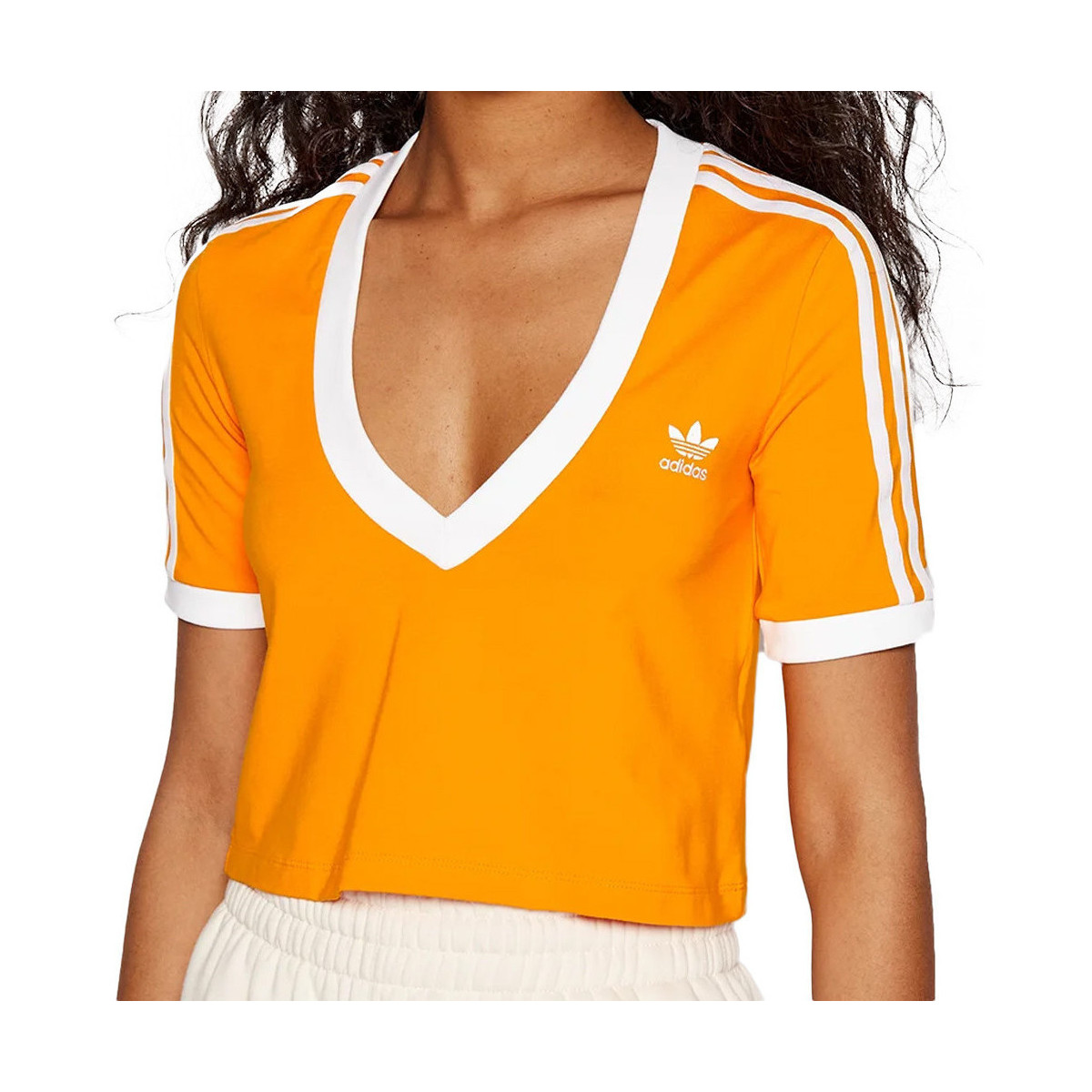 Vêtements Fille T-shirts & Polos adidas Originals HC2029 Orange