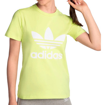 Vêtements Fille T-shirts manches courtes adidas cheap Originals H33567 Jaune