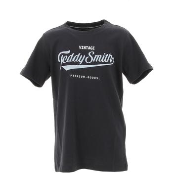 Vêtements Garçon T-shirts manches courtes Teddy Smith T-gojo mc jr Bleu
