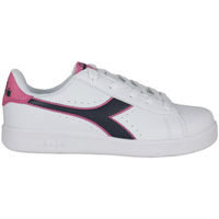 Chaussures Enfant Baskets mode Diadora 101.173323 01 C8593 White/Black iris/Pink pas Blanc