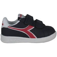 Chaussures Enfant Baskets mode Diadora 101.173339 01 C8594 Black iris/Poppy red/White Noir