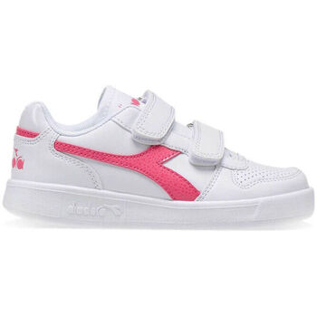 Chaussures Enfant Baskets mode tape Diadora PLAYGROUND PS GIRL C2322 White/Hot pink Rose