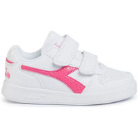 Chaussures Enfant Baskets mode Diadora Playground td girl 101.175783 01 C2322 White/Hot pink Rose
