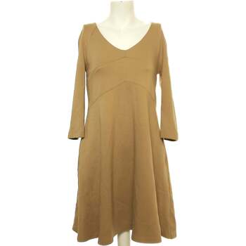 robe courte lauren vidal  robe courte  38 - t2 - m marron 