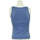 Vêtements Femme Débardeurs / T-shirts sans manche adidas Originals débardeur  40 - T3 - L Bleu Bleu