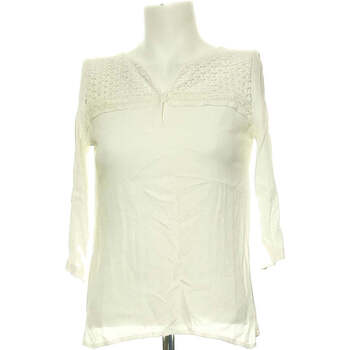 Vêtements Femme Housses de couettes Promod top manches longues  36 - T1 - S Blanc Blanc